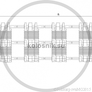 Полотно колосниковое. Чертеж