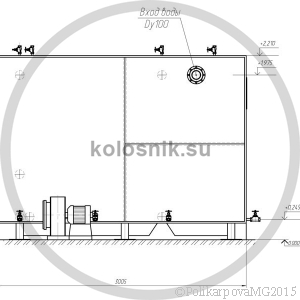 Чертеж колосникового котла 1 МВт