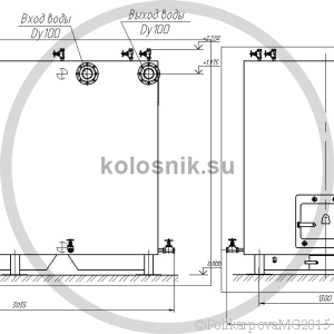 Чертеж колосникового котла 1,5 МВт
