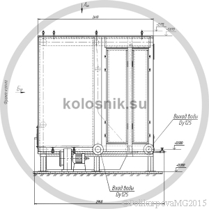 Чертеж колосникового котла 1,6 МВт