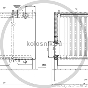 Чертеж колосникового котла 600 кВт